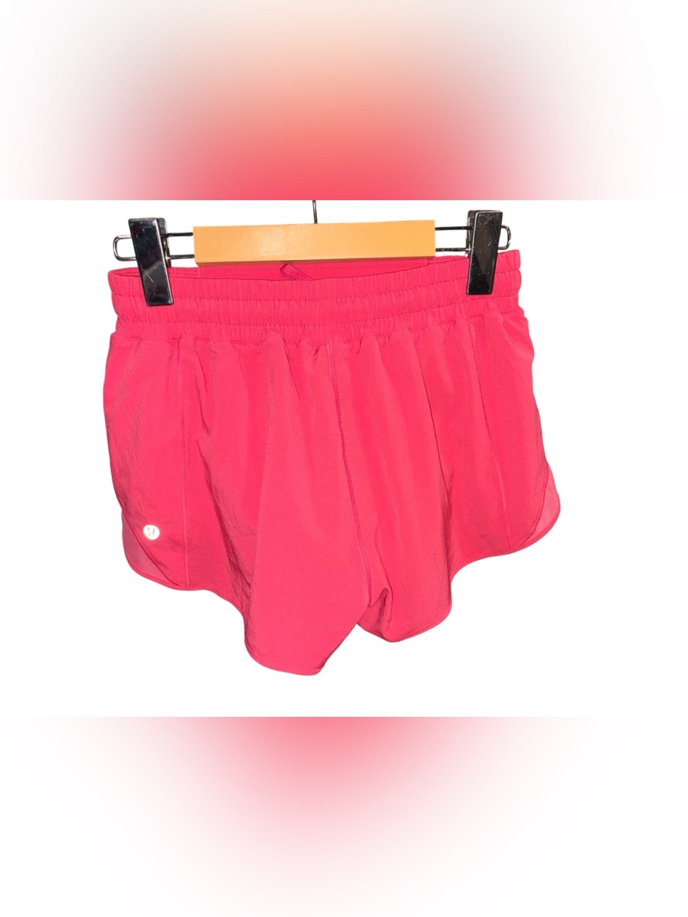 Lululemon Size 6 Coral Orange Running Shorts Athletic Workout - Picture 3 of 6